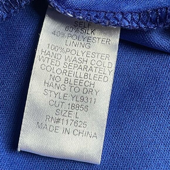 Ya Los Angeles Bright Colorful Hi/Low Racerback Dress (Size: LG Juniors) - Picture 7 of 10